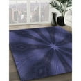 thumbnail image 3 of Ahgly Company Tapis Rond Lavable en Machine Intérieur Transitionnel Violet Pervenche Profond, 4 Pieds Rond, 3 of 7