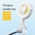 thumbnail image 3 of Ventilador Portátil Recargable para Cochecito de , Luz Pulpo con Clip, Miniventilador Personal, 3 of 5