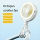 thumbnail image 5 of Ventilador Portátil Recargable para Cochecito de , Luz Pulpo con Clip, Miniventilador Personal, 5 of 10