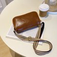 thumbnail image 2 of Bolso Hobo para mujer, bolso cruzado sólido Retro de cuero PU, bolso de mano para mujer (marrón) Ehuebsd Para Estrenar, 2 of 9