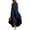 Black, variant on Women's Half-Zip High Neck Maxi Dress, Sleeveless Asymmetrical High-Low Summer Long Dress, Casual Loose Fit Flowy Kaftan