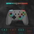 thumbnail image 6 of Switch Pro Controller, 9 Colors RGB Lights with BackButton/Dual Vibration/6-Axis Motion Bluetooth Wireless Control for Switch/Switch Lite/Switch OLED,5 Levels Adjustable Vibration, 6 of 6