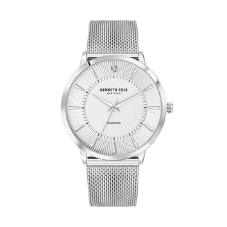 Kenneth Cole New York Silver Tone Link Watch KC4280 White Dial Date Kenneth Cole | Accessories | Kenneth Cole Watch Men 4mm  main image 3
