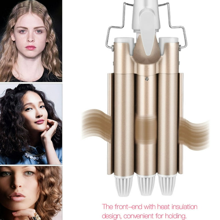 Miuline Hair Curler Egg Roll Curling Rod Water Ripple Perm Wave Three Stick Mini Egg Roll Egg Noodle Curler