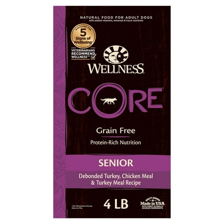UPC: 0076344884507 | Wellness CORE Natural Grain Free Dry Dog Food Senior 4-Pound Bag