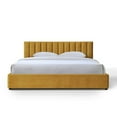 thumbnail image 7 of Omax Decor Jaxon Upholstered Platform King Bed in Gold Fabric, 7 of 7