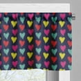 thumbnail image 3 of Ambesonne Valentine Window Valance, Hearts Love Happy, 54" X 18", Multicolor, 3 of 5