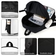 thumbnail image 4 of Solo Leveling-theme Backpack, Campus style schoolbag Bookbag with Adjustable Shoulder Straps And Large Zip Compartment, Unisex Travel Bags., 4 of 6
