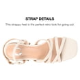 thumbnail image 3 of Journee Collection Womens Kempsy Open Square Toe Block Heel Sandals, 3 of 6