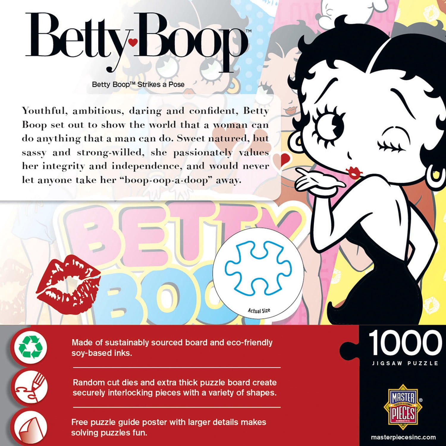 MasterPieces 1000 Piece Puzzle - Betty Boop Strikes a Pose - 19.25