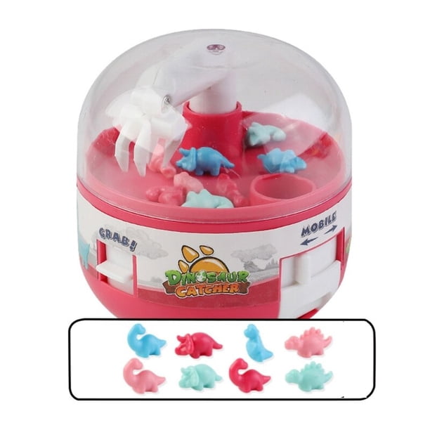 Garra Máquina Mini Dinosaurios Juguete Gashapon para Niños Juego Premios Juguete Regalo de Cumpleaños Juego Pequeños Premios