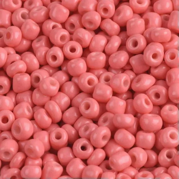 EOEMY Wholesale 1000/500/200Pcs 2mm 3mm 4mm Tiny Round Opaque Glass Loose Spacer Beads-Melon Pink-2mm (1000Pcs)