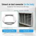 thumbnail image 5 of Elainilye Exhaust Duct Interface for Air Conditioner, Portable Conditioning Exhaust Hose Adapter, For Replacement Parts 150 Mm Conditioning Hose Adapter, 5 of 8