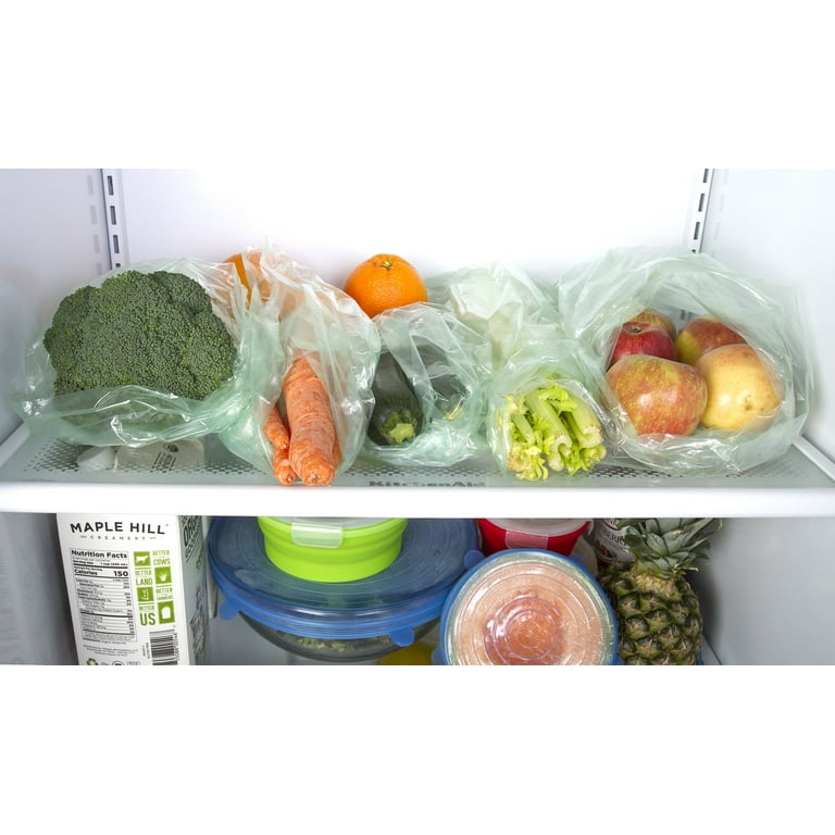 Keep it Fresh Produce Bags - 30 Reusable Fruit Veggie Freshness Green Bags  & Twist Ties