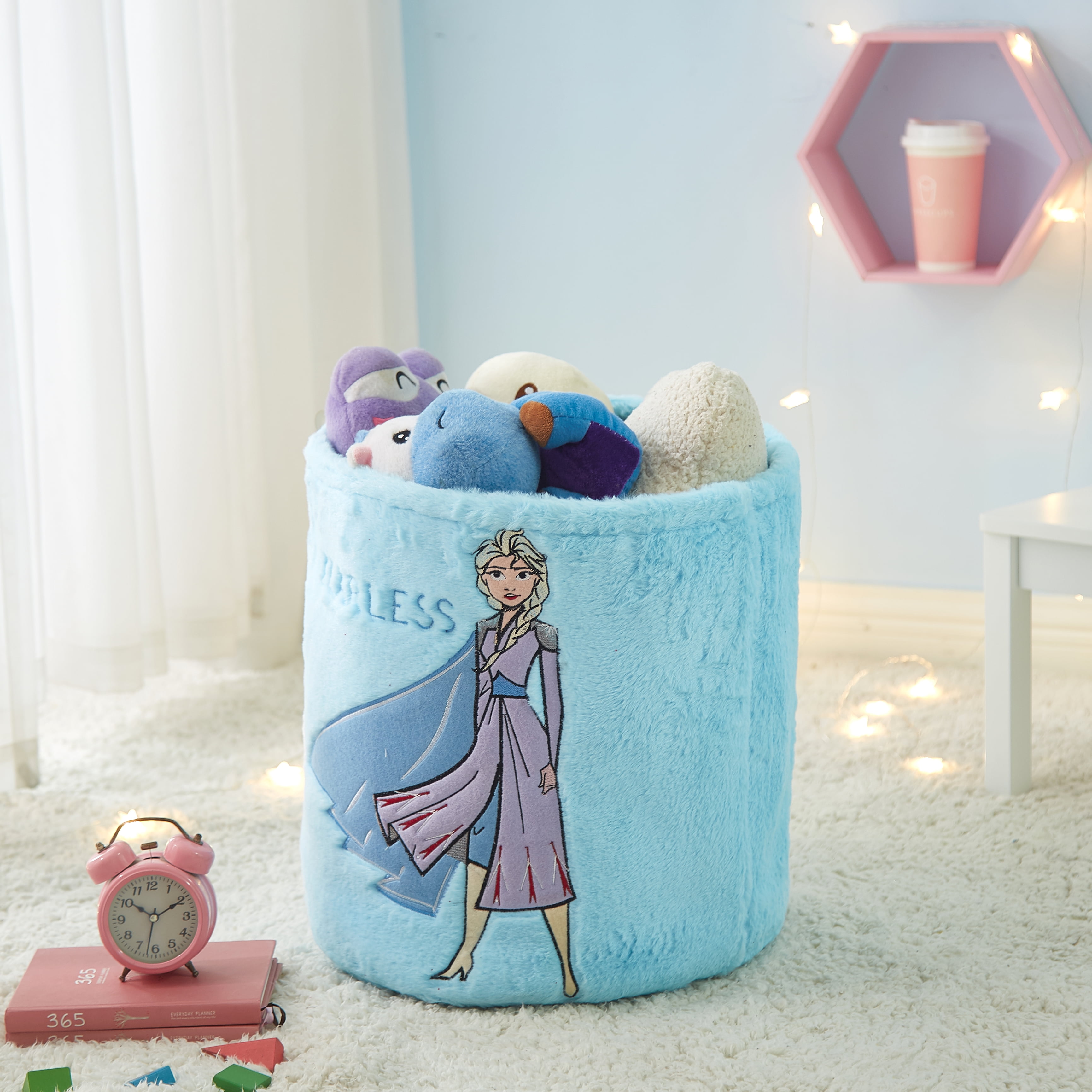 Filles Enfants Disney Frozen 2 chambre de stockage tabouret coffre à jouets Cube coffre ottoman 