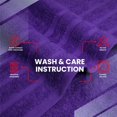 thumbnail image 6 of Infinitee Xclusives Premium Profound Purple Bath Towels - Pack of 2 - 27 x 54 inches., 6 of 11