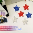 thumbnail image 5 of Rattan Wall decor, 4Th of July decor, Red decorations, Open Weave Star Accents, Fourth of July Mantel Displays, Red White Blue Mix, 18 Pc, 5 of 8