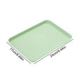 thumbnail image 2 of 1Pc Food Trays Bulk Fast Food Tray Rectangular Serving Trays Serving Tray Fast Food Cafeteria Tray for Indoor Plastic Fast Food Tray Stackable for Cafes, BPA-Free, Multicolor(Green,9.4x6.7"), 2 of 8