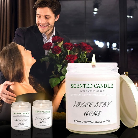 Nsxcdh Handmade Wax Scented Candleless Romantic Aroma Adjustable Wick Safety Long Burn Home
