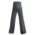 thumbnail image 4 of zaveiop Maternity Dress Yoga Pants with Pockets over The Belly Stretchy Work Slack Pregnancy Wide Leg Lounge Trousers (Dark Gray, M), 4 of 5