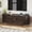 Brown, variant on 55 Inch Mid-Century Modern TV Stand with Power Outlet and Sliding Doors, Entertainment Center with Adjustable Storage Shelves, for TVs up to 60 Inches, Walnut