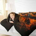thumbnail image 5 of Manfei Black Gothic Crow Full Size Comforter Sets for Teens, Happy Halloween Bedding Comforter Set, Graffiti Watercolor Style Reversible Bedding Sets, Ultra Soft Home Decor, 3-Piece, 5 of 9