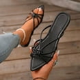 thumbnail image 2 of Xfvqtps Womens Flat Sandals Open Pointed Toe Slip on Straps Casual Comfortable Everyday Shoes for Spring Summer, 2 of 9