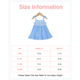 thumbnail image 2 of 3 Months Baby Girls Dress 6 Months Girls Sleeveless Dress Off-the-shoulder Infant Girls Solid Color Summer Halter Dress Blue, 2 of 8