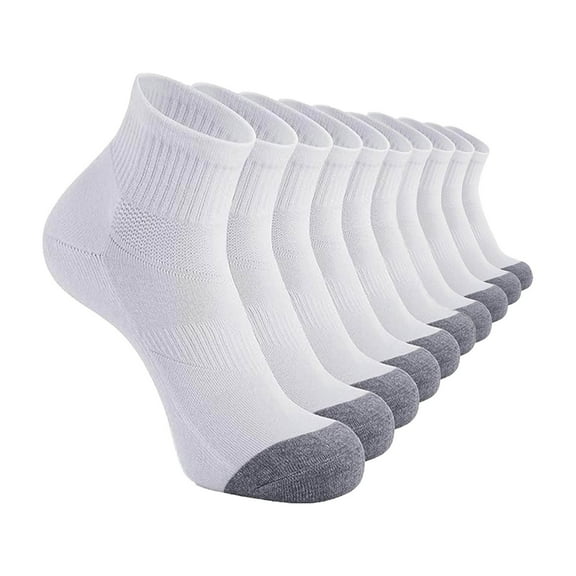 Jgppe 5 Pairs Men's Cotton Socks Wicking Breathable Thick Warm Casual Crew Socks Business Sports Workout