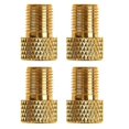 thumbnail image 1 of 4pcs Presta To Schrader Adaptors Bicycle Pump Tire Air Inflator Valve Connectors, 1 of 5