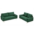 thumbnail image 5 of US Pride Furniture Villeda Velvet 2 PC Living Room Set Sofa & Loveseat Green, 5 of 8