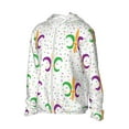 thumbnail image 2 of Kll Mardi Gras Carnival1 Print Men'S Women’s Upf 50+ Sun Protection Outdoor Hoodie Jacket Long Sleeve Fishing Hiking Performance Shirt- Xx-Large, 2 of 8