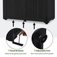 thumbnail image 5 of MCombo Wood Large Outdoor Storage Tool Shed (46.9" x 22.4" x 66") 1911 (Black), 5 of 7
