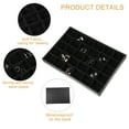 thumbnail image 4 of Unique Bargains 30 Grid Jewelry Tray Stackable Tray Showcase for Rings Earrings Necklace Bracelet Pendants Black, 4 of 8