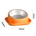 thumbnail image 2 of Cuencos para gatos elevados inclinados anti vómitos y derrames, cuencos para perros de acero inoxidable, cuenco para gatos para gatos de interior MFZFUKR BST3009577-3, 2 of 7