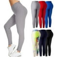 thumbnail image 2 of Yoga leggings for women, quick-drying sports pants, high waist for belly control, textured for lifting the thighs, model: 3X-Large light blue RUIOIU, 2 of 5