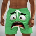 thumbnail image 3 of CHENge Swim Shirt Men Breathable Tropical Print Quick-Dry Patriotic Swimming Trunks with Pockets Anti-Chafe Beach Wear, 3 of 5