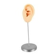 thumbnail image 3 of Modelo de oreja de silicona perforable, oreja falsa, reutilizable, realista, soporte de acero inoxidable. Piel izquierda, 3 of 9