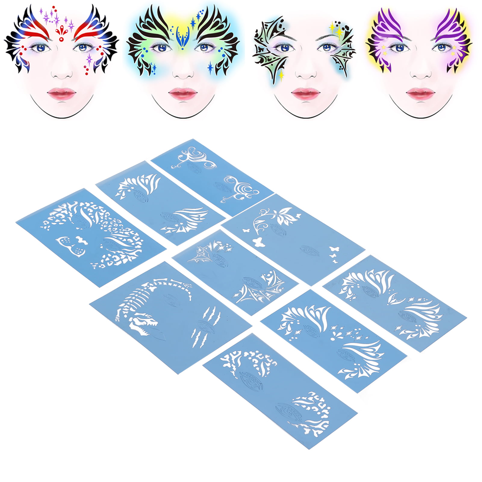 Face Painting Stencils DIY Stencils Template Washable Face Drawing