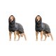 thumbnail image 1 of Chaleco de algodón y cálido para mascotas Greeniant albornoz para perros toalla transpirable Gris S, 1 of 6