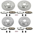 thumbnail image 3 of PowerStop Front and Rear Z26 Street Warrior Carbon-Fiber Ceramic Brake Pad and Drilled and Slotted Rotor Kit Fits: FORD Select Models K1381-26, 3 of 9