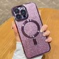 thumbnail image 2 of for Magnetic iPhone 14 Pro Max Phone Case with Full Camera Lens Protector [Compatible with Magsafe][N52 Magnets] Luxury Plating Cute Bling Clear 14 Pro Max Case for Women Men Girls, Purple, 2 of 13