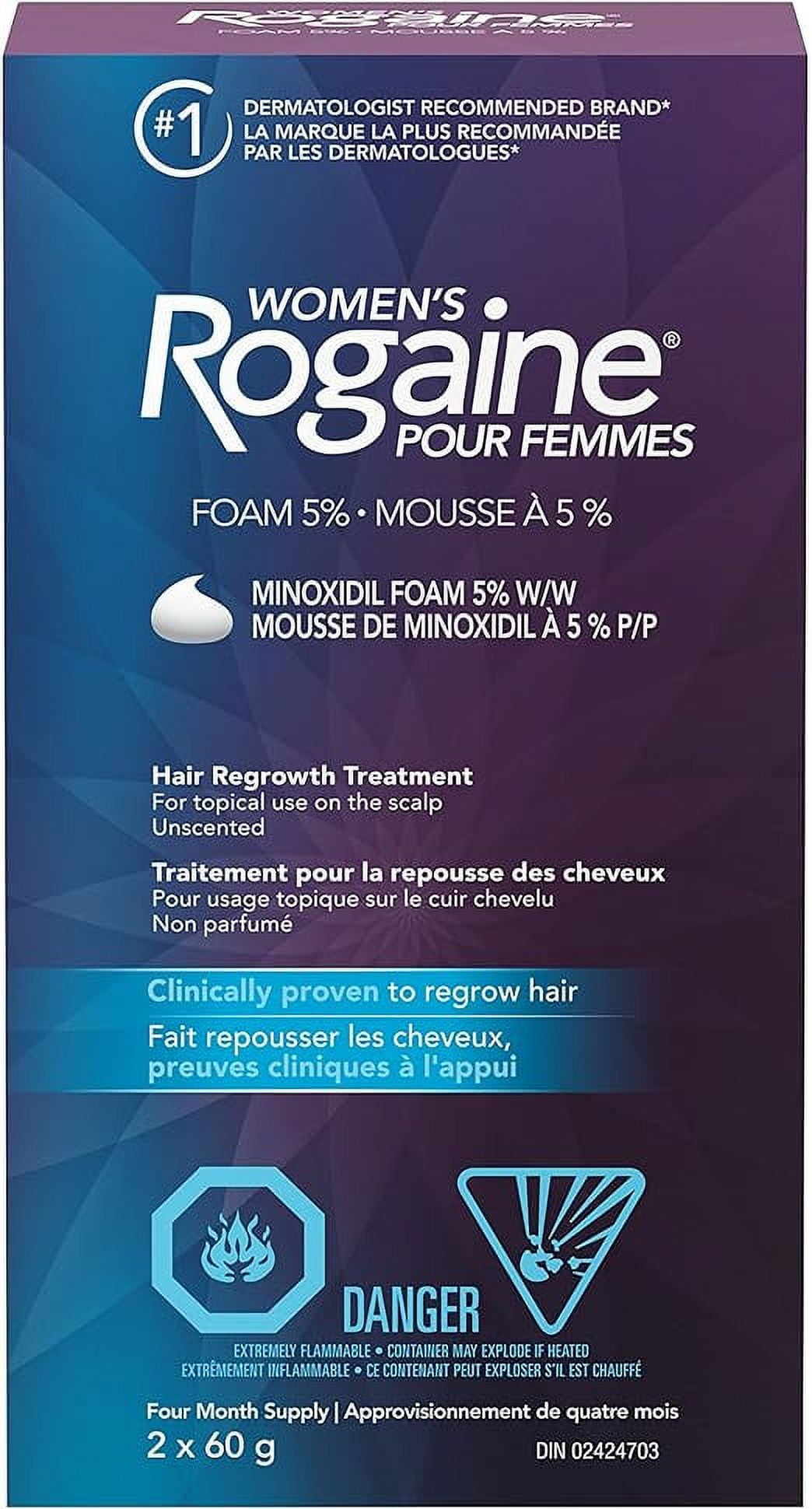 Women's Hair Renewal Foam - 5% Minoxidil; Daily Solution for Hair Loss ...