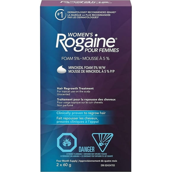 Women's Hair Renewal Foam - 5% Minoxidil; Daily Solution for Hair Loss & Thinning - 4 Month Supply