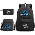 thumbnail image 1 of Jurassic Park Schoolbag Three-piece Set, Leisure Backpack, Large-capacity Backpack For Male And Female Students-HAPDEN, 1 of 4