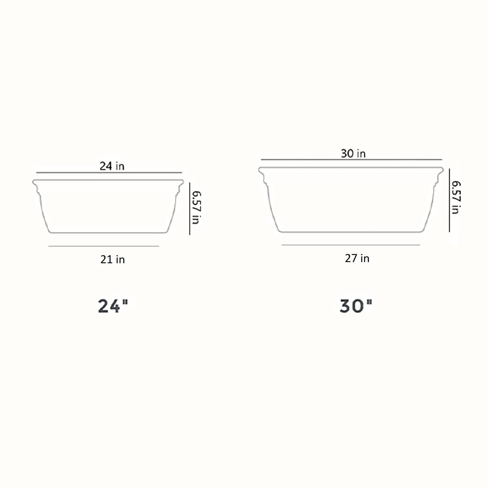 The HC Companies 24 Inch Eclipse Window Planter - Indoor Outdoor Rectangular Plant Pot with Removable Saucer for Flowers, Herbs, Black