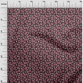 thumbnail image 3 of oneOone Cotton Silk Magenta Fabric Fruits Craft Projects Decor Fabric Printed By The Yard 42 Inch Wide, 3 of 4