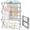 Gray, variant on KINGRACK Expandable Clothes Drying Rack, Foldable & Collapsible Steel Laundry Drying Racks, White