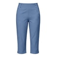 thumbnail image 5 of Eiyaclvo Work Capri Pants for Women High Waisted Stretch Straight Leg Cropped Pant Pull on Athletic Golf Cpris with Pockets, 5 of 10