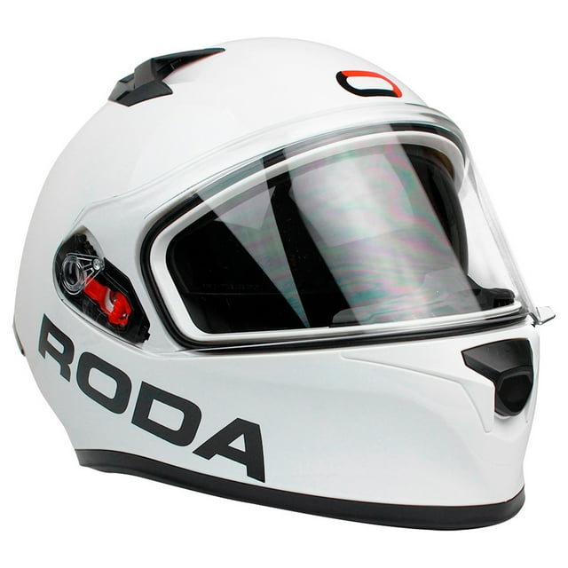 Casco Integral Para Moto ABS Roda Course XL Color Blanco DOT Roda Course